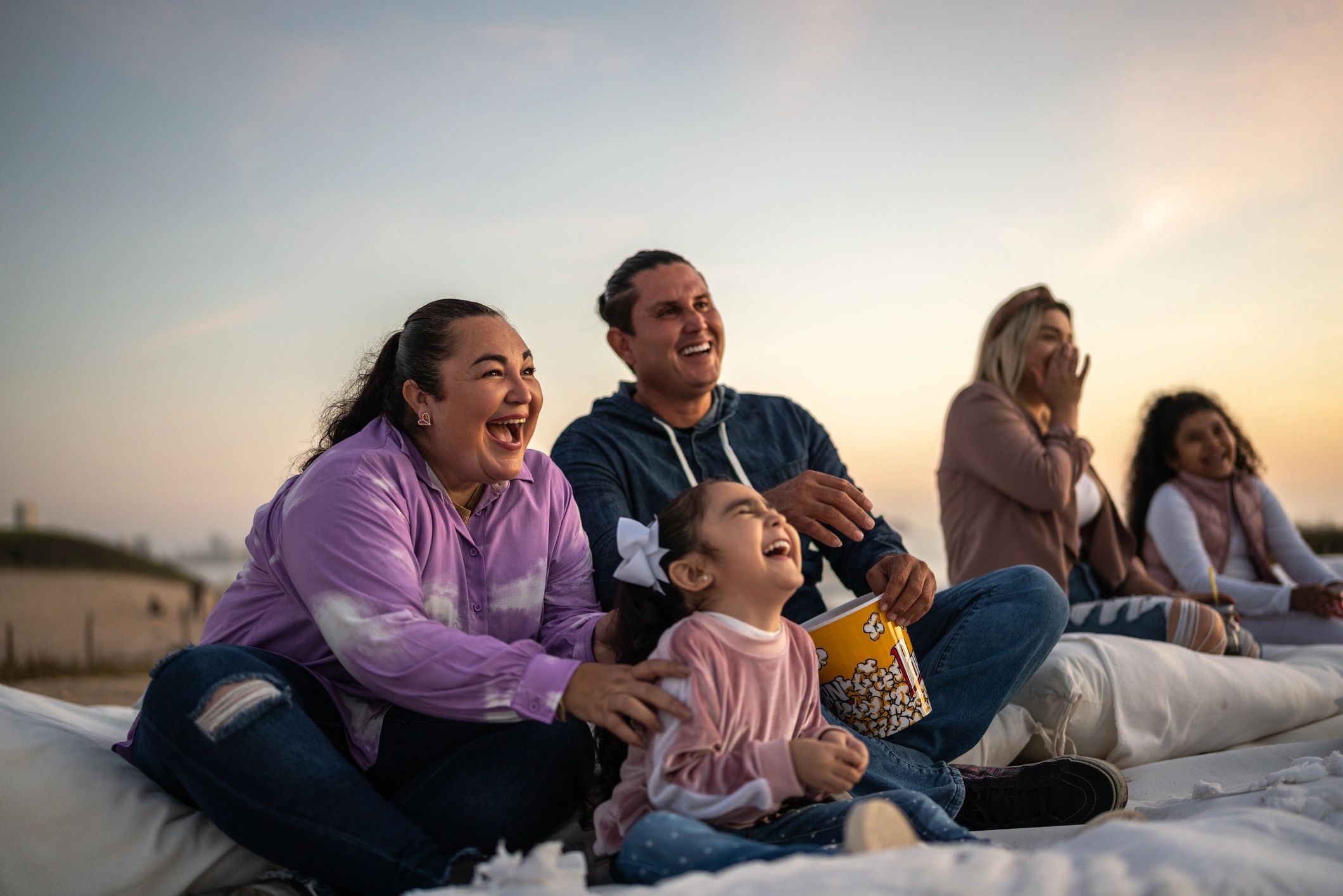 Group enjoying an outdoor event